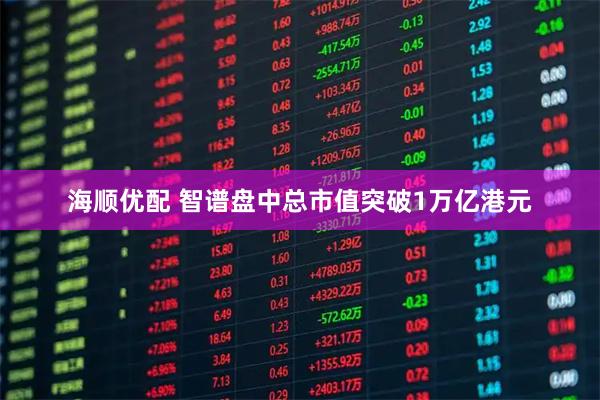 海顺优配 智谱盘中总市值突破1万亿港元